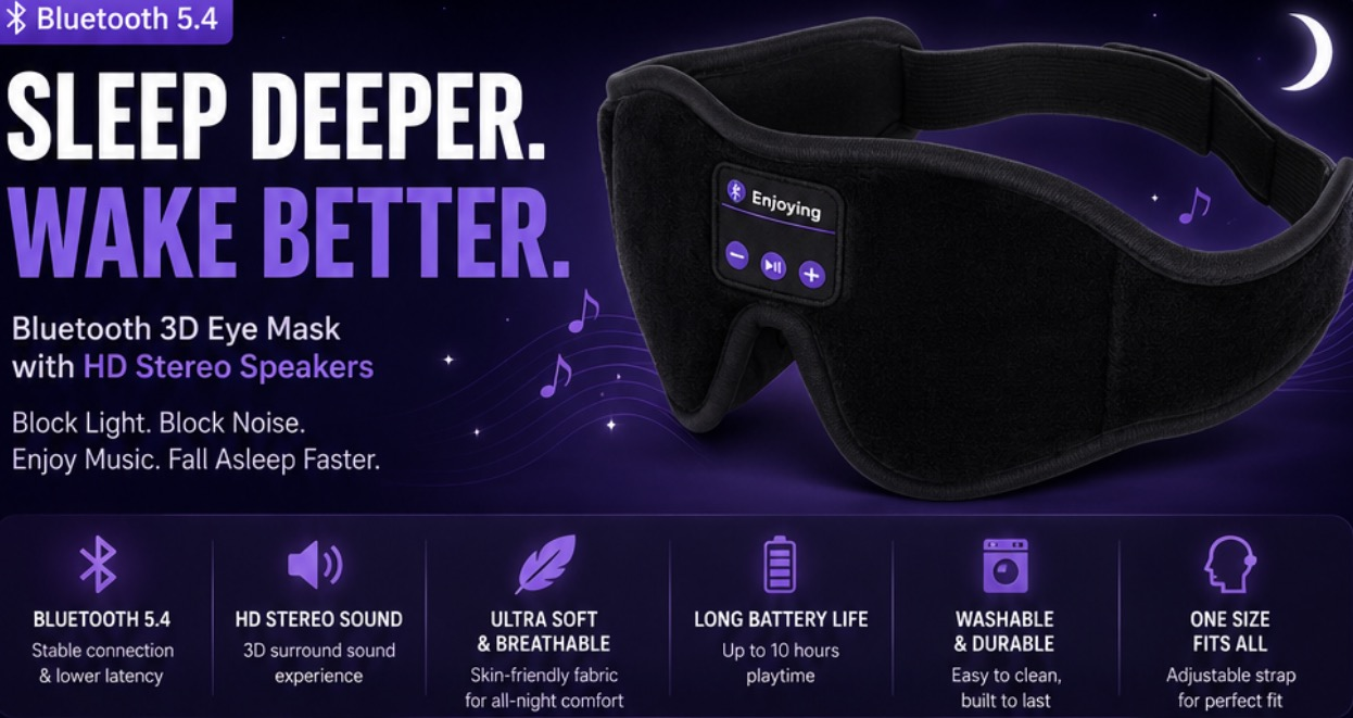 Bluetooth Sleepmask for better sleep