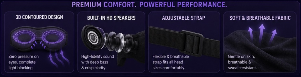 Bluetooth Sleepmask for better sleep